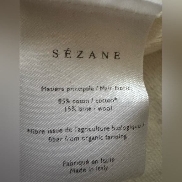 SEZANE Felix Jumper mottled cream size XL - Picture 12 of 13